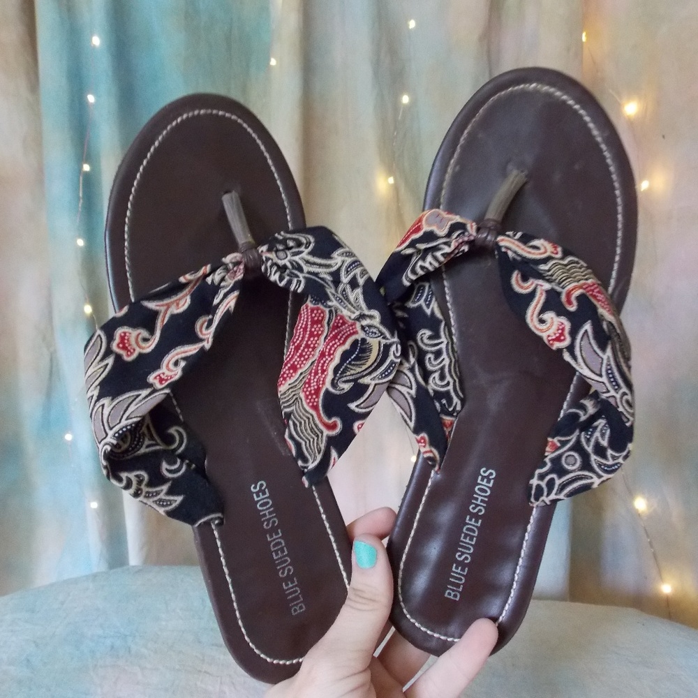 Blue Suede Shoes / sandals